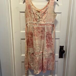 Pink Floral Midi Sundress